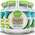 Ficha técnica e caractérísticas do produto Kit com 3 Óleo de Coco Sem Sabor QualiCoco 200ml