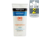 Kit com 2 Protetores NEUTROGENA Sun Fresh FPS30 120ml - Neutrogena