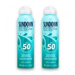 Ficha técnica e caractérísticas do produto Kit com 2 Protetores Solar SUNDOWN Pele Molhada FPS 50 Spray 200ml - Sundown