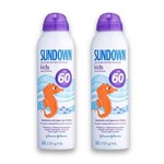 Ficha técnica e caractérísticas do produto Kit com 2 Protetores Solar SUNDOWN Praia e Piscina Kids Spray FPS 60 150ml