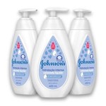 Ficha técnica e caractérísticas do produto Kit com 3 Sabonetes Líquido JOHNSON’S Baby Hidratação Intensa 400ml
