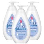 Ficha técnica e caractérísticas do produto Kit com 3 Sabonetes Líquidos Hidratação Intensa Johnson's Baby 400ml