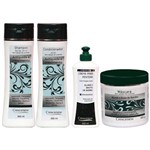 Ficha técnica e caractérísticas do produto Kit com Shampoo, Condicionador, Creme e Máscara Capilar Queda de Cabelo