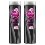 Ficha técnica e caractérísticas do produto Kit Com 2 Shampoo Seda Pretos Luminosos 325ml