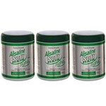Ficha técnica e caractérísticas do produto Kit com 3 Softhair Alisaline Creme Alisante Light Verde 130g