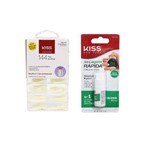 Ficha técnica e caractérísticas do produto Kit com Tips de Unha e Cola de Secagem Rápida Kiss Ny