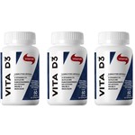 Ficha técnica e caractérísticas do produto Kit com 3 X Vita D 60 Cápsulas de 500 Mg - Vitafor
