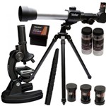 Ficha técnica e caractérísticas do produto Kit Combinado Telescópio e Microscópio VIVTELMIC20 Vivitar