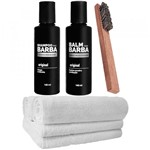 Ficha técnica e caractérísticas do produto Kit Completo Balm Escova Shampoo Toalhas Usebarba - Use Barba