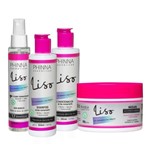 Kit Completo - Linha Liso Phinna (Shampoo, Condicionador, Fluido e Máscara)