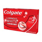 Ficha técnica e caractérísticas do produto Kit Creme Dental Colgate Luminous White 70g 3 Unidades