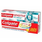 Ficha técnica e caractérísticas do produto Kit Creme Dental Colgate Sensitive Pro-Alívio 50g + Total 12 Clean Mint 50g