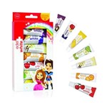 Ficha técnica e caractérísticas do produto Kit Creme Dental Fruchtli Kids Edel White 7 Sabores