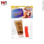 Kit Creme dental Mais Dog Chocolate 60grs + Dedeira