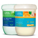 Kit Creme Massagem Redumodel 650g + Gel Redutor Cafeína 750g - D'Agua Natural