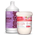 Ficha técnica e caractérísticas do produto Kit Creme Massagem Rosa Mosqueta + Óleo Aruk D'Agua Natural