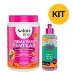 Ficha técnica e caractérísticas do produto Kit Creme para Pentear Salon Line Definicao Intensa + Gel Líquido Salon Line Day After 300ml