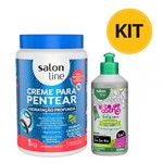 Ficha técnica e caractérísticas do produto Kit Creme para Pentear Salon Line Hidratação Profunda + Gel de Babosa Salon Line To de Cacho