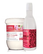 Kit Creme Rosa Mosqueta 650g + Óleo Massagem Rosa Mosqueta 300ml Dagua Natural