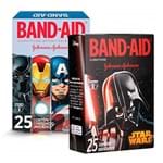 Kit Curativos Band-Aid Vingadores + Star Wars 50 Unidades