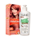 Ficha técnica e caractérísticas do produto Kit DaBelle Hair DutyColor Coco Louro Médio Vermelho Intenso (2 Produtos)