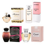 Ficha técnica e caractérísticas do produto Kit De 4 Perfumes Madame In Love 90ml + Queen Life 75ml + Fleur 90ml + Cute 100 Ml - La Rive
