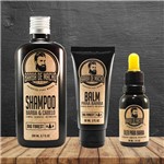 Ficha técnica e caractérísticas do produto Kit de Barba - com Shampoo Balm e Óleo - Ótimos Produtos - Barba de Macho