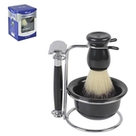 Ficha técnica e caractérísticas do produto Kit De Barbear Com Pincel Pires Barbeador + Suporte
