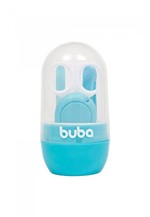 Kit de Cuidados Com 5 Peças Estojo Tesoura Lixa Cortador Pinça Baby Azul - Buba Baby 09801