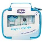Ficha técnica e caractérísticas do produto Kit de Cuidados Happy Hands com Estojo Azul (0m+) - Chicco CH5192 KIT MANICURE AZUL