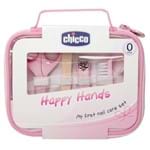 Ficha técnica e caractérísticas do produto Kit de Cuidados Happy Hands com Estojo Rosa (0m+) - Chicco
