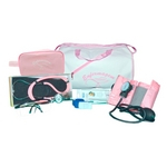 Kit De Enfermagem Com Bolsa Branca - Aparelho Rosa E Necessaire Pink