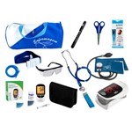 Kit de Enfermagem Super Luxo com Aparelho de Pressão Premium