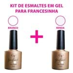 Ficha técnica e caractérísticas do produto Kit de Esmaltes em Gel para Francesinha UV/LED - GF Girl Fatale 10ml