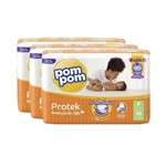 Ficha técnica e caractérísticas do produto Kit de Fraldas Pom Pom Protek Proteção de Mãe Jumbo G 78 UN