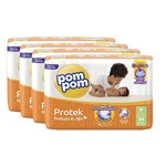 Ficha técnica e caractérísticas do produto Kit de Fraldas Pom Pom Protek Proteção de Mãe Jumbo P136 Unidades