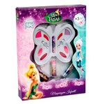Ficha técnica e caractérísticas do produto Kit de Maquiagem Disney Fadas Borboleta Beauty Brinq - Maquiagem Infantil Kit