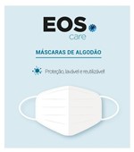 Ficha técnica e caractérísticas do produto Kit de Máscara Protetora Facial Algodão Reutilizável 50 Unidades - Eos