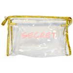 Ficha técnica e caractérísticas do produto Kit de Necessaires Transparentes Secret