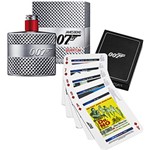 Ficha técnica e caractérísticas do produto Kit de Perfume James Bond Quantum Masculino Eau de Toilette 50ml + Baralho