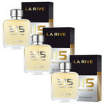 Ficha técnica e caractérísticas do produto Kit de 3 perfumes 315 prestige La Rive Masculino