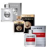 Ficha técnica e caractérísticas do produto Kit de 3 Perfumes Cash M, Brave, Game La Rive Masculino