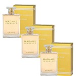 Kit de 3 Perfumes Madame Isabelle La Rive Feminino