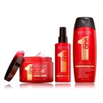 Kit de Tratamento Uniq One Revlon - Shampoo 300ml + Leave In 150ml + Super Mascara 300ml - Boutique dos Perfumes