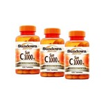 Kit de 3 Vitamina C 1000mg - Sundown Vitaminas - 100 Comprimidos