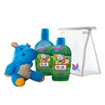 Ficha técnica e caractérísticas do produto Kit Delikad Kids Safari Hyppo Blue - Colônia + Sabonete Líquido + Bucha Kit