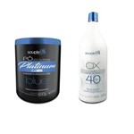 Ficha técnica e caractérísticas do produto Kit Descolorante Souple Liss - Pó Platinum Blue + Ox 40