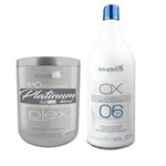 Ficha técnica e caractérísticas do produto Kit Descolorante Souple Liss - Pó Platinum Plex + Ox 06