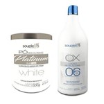 Ficha técnica e caractérísticas do produto Kit Descolorante Souple Liss - Pó Platinum White + Ox 06