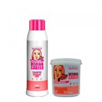 Kit Desmaia Cabelo Glatten Professional Shampoo 500ml e Máscara Hidratante 1Kg